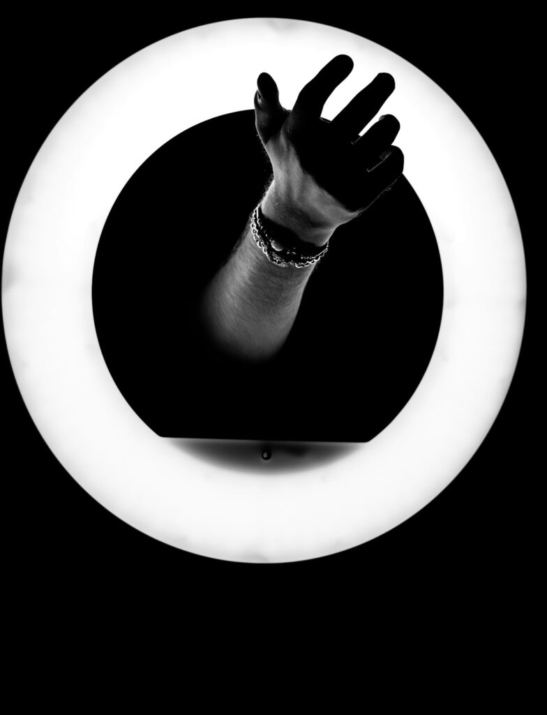 aro de luz con trípode para grabar con el móvil